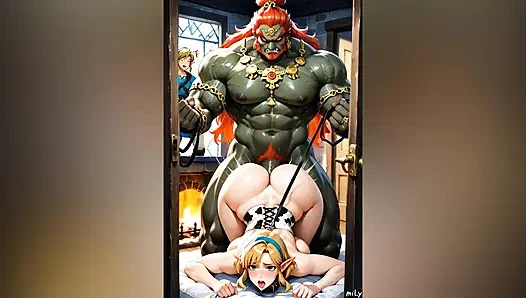 Огромный член, монстр трахает задницу юной киски