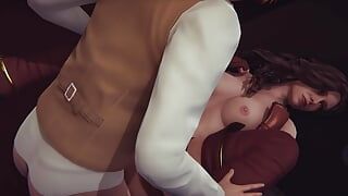 Sexe en sorcière avec Yennefer L jeu porno en 3D