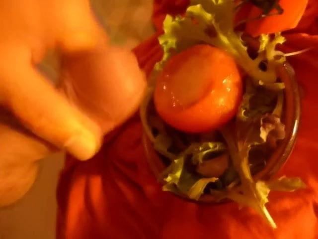 cum on food