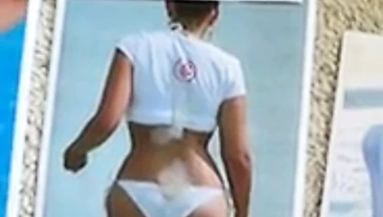 Cum on Charlotte Church bikini ass