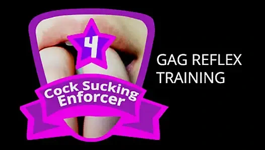 AUDIO ONLY - Cock bully four gag reflex training clip