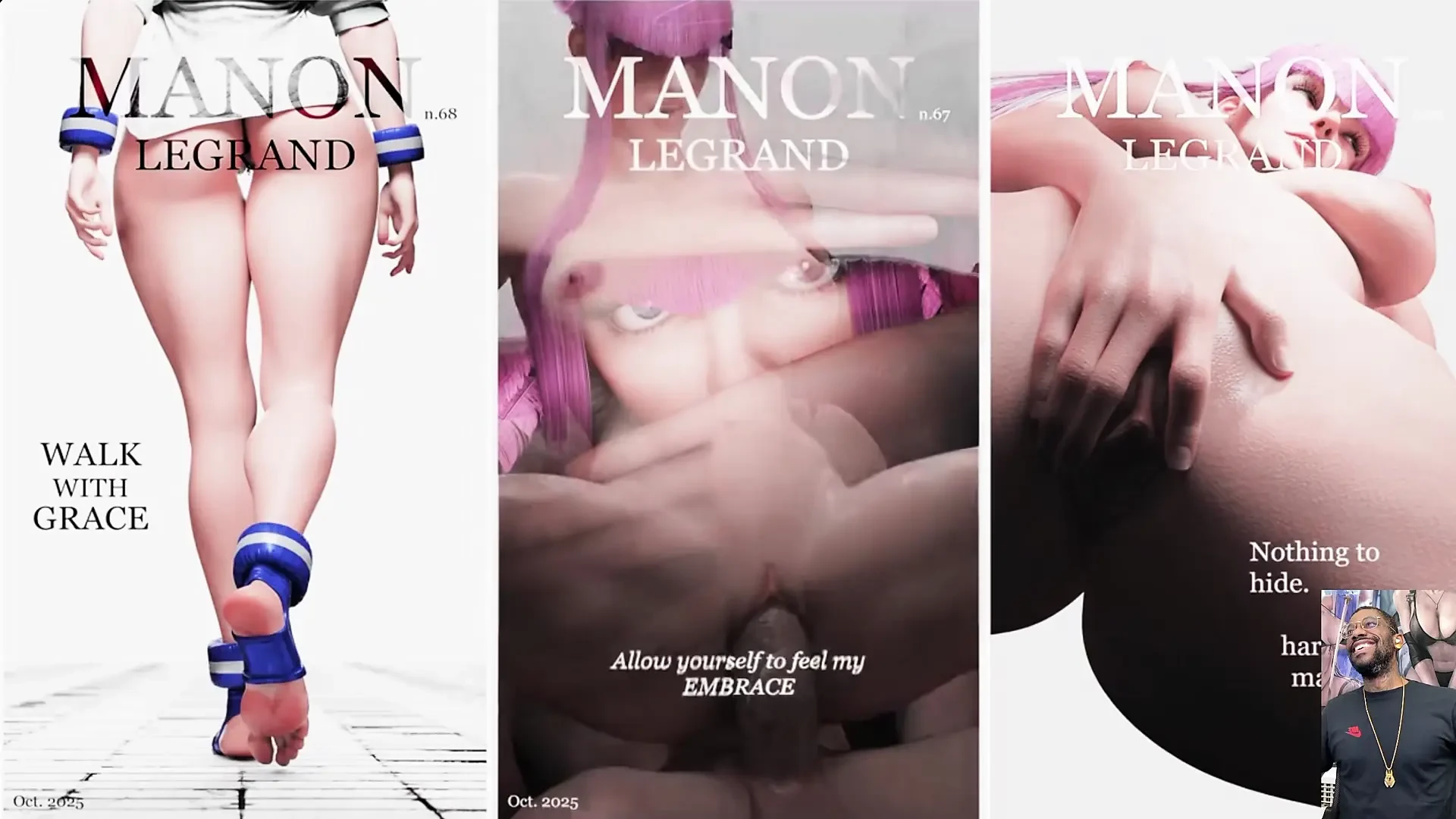 Bald Pussy Manon Has the Best Porn Production Ever, Fat Juicy Ass Ashe Reverse Cowgirl