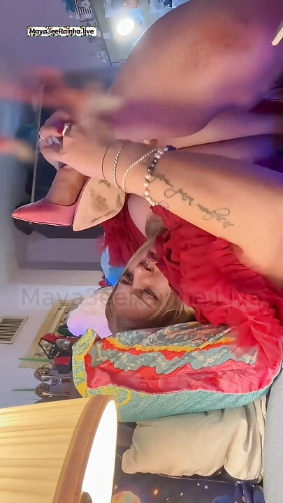 Hold, and Release - SSBBW Saggy Brazilian Cougar Goddess Doing Deep Stretching with Moans and Smoking in Bed