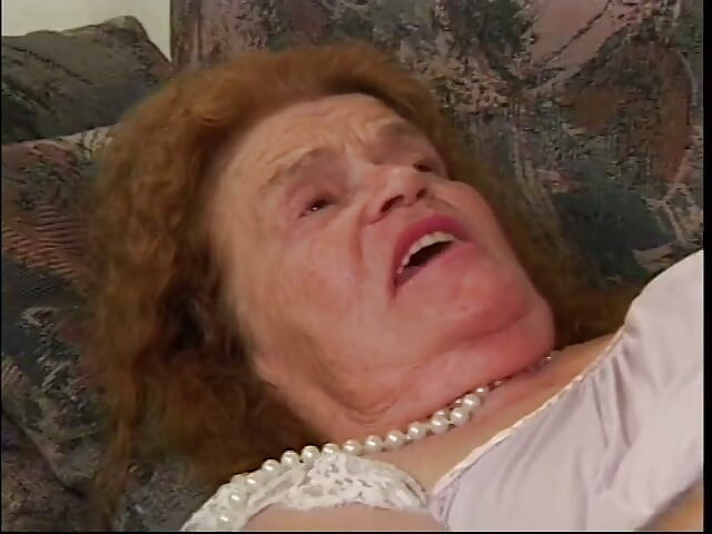 Dude fucks old lady then shoves dildo up her butt