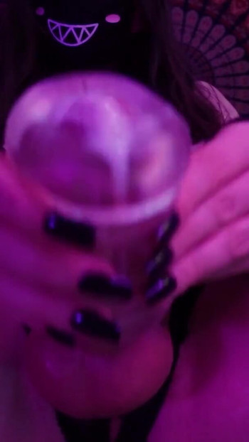 Must-share moment from "Big Dick Femboy jerks off right in front of you until cumming a big load"