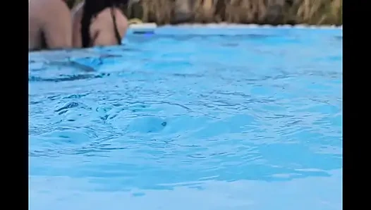 the hottest summmer of Cap d'Agde loving it by the pool