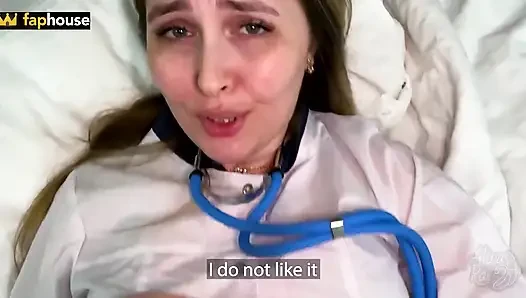 Private clinic patient fucked married nurse in pussy and ass. ...tly, you mixed up the hole, and secondly, I have a husband!