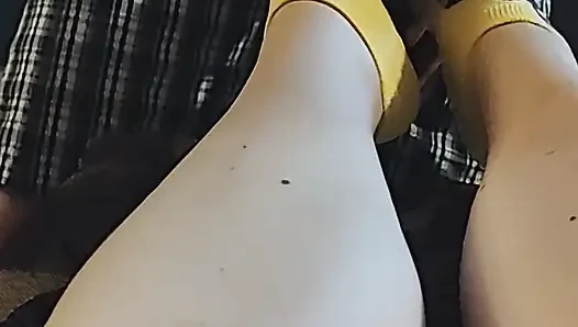 #2 Disney Sockjob Sock Footjob - Chip Sock Job - Cartoon Sock Handjob Cum