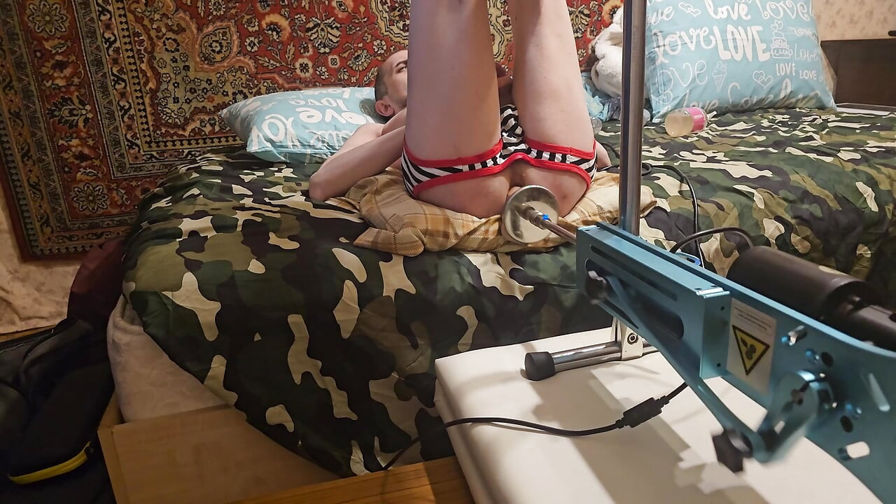 Man ass fucking machine homemade