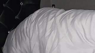 Sneaky step mom handjob step son dick in bed in July