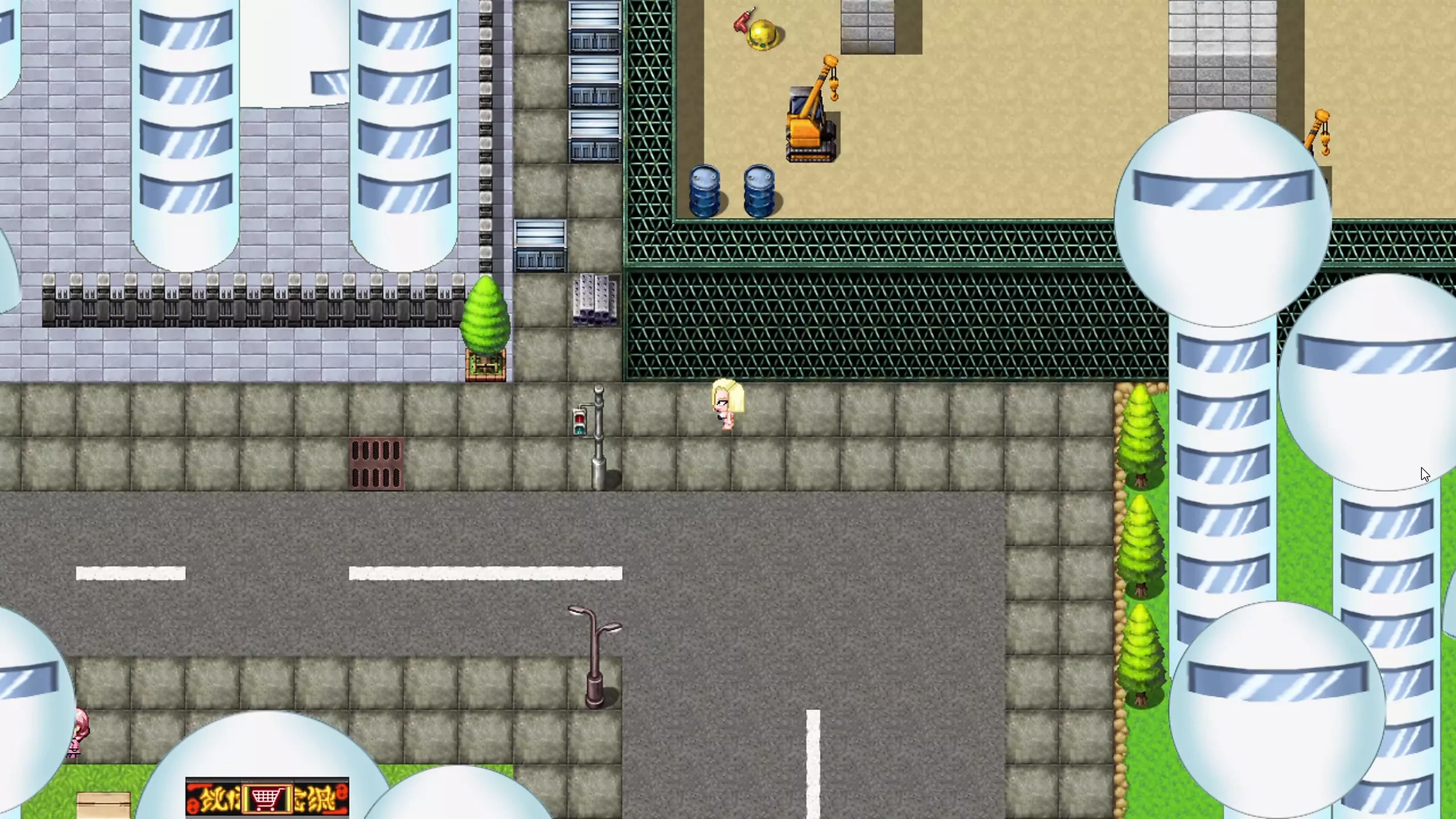 Android Quest for the Ballz - Android 18半裸体走在城市里