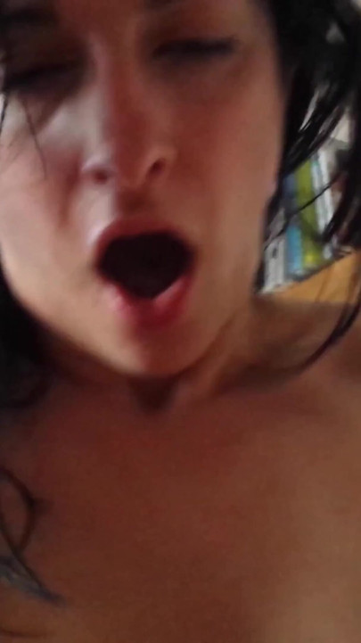 Powerful moment from "My first porn video in college. I am 19 years old and not fat Dada Deville"
