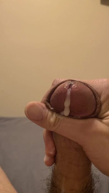 Stroking my cock, thinking about you masturbating to my orgasm