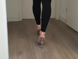 Dwt sessy crossdresser heels red toes дражнять