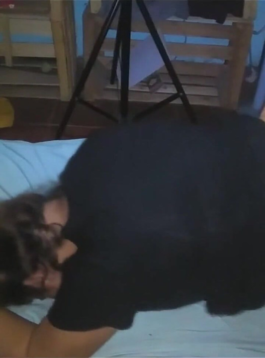 He Sucks Me off and We Fuck a Blonde in a Black Dress at Night