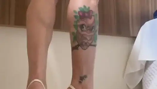 Silent pussy Beneath tight muscles