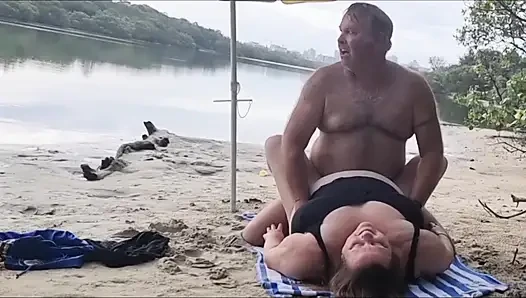 Almost caught fucking at the river - Exclusive on FapHouse
