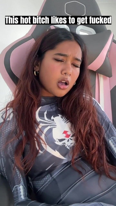 Small desi girl Mia Z masturbates and reacts to hentai | Clip 2