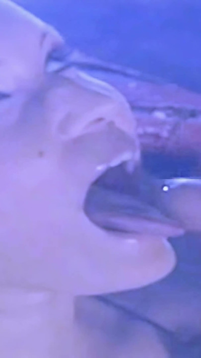 Stunning Blonde Pornstar Takes a Full Load in Her Mouth in the Cellar