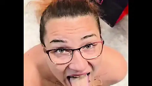 Spontaneous blowjob in the furniture store
