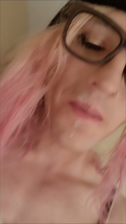 Sissy Licks Up All the Cum a Big Cock Left On Her Ass | Clip 1