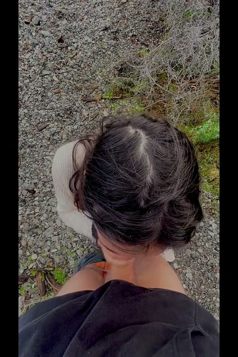 Outdoor Blowjob Facial