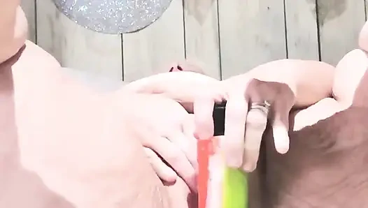 Взрыв грязного очка, затем наконец-то кончает