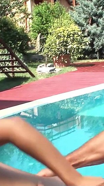 Iconic moment from "Old Tourist Pickup and Fuck Tiny Latina Teen Whore Izabelle de Cruz at Pool in Holiday"