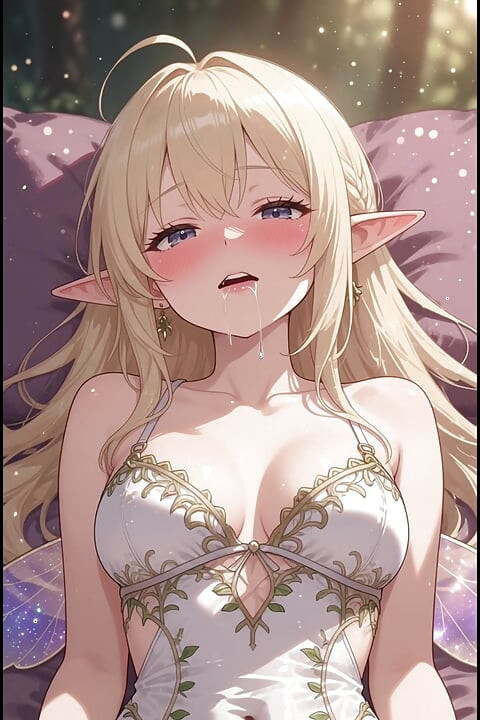 Blonde Elf Anime Girl
