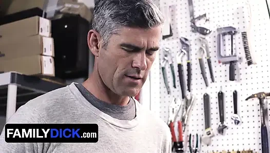 Shy Boy Gets Rammed by Older Man in Garage