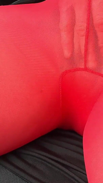 Sandra Falkenhauer - No Panties in Red Pantyhose | Clip 1