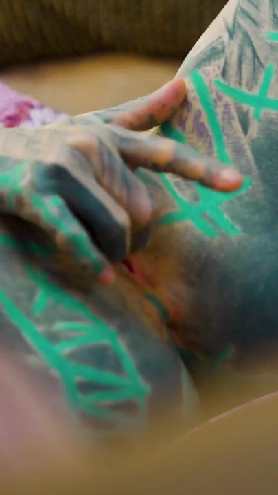 Dreadlocked Inked Girl Anal Cowgirl | Clip 1
