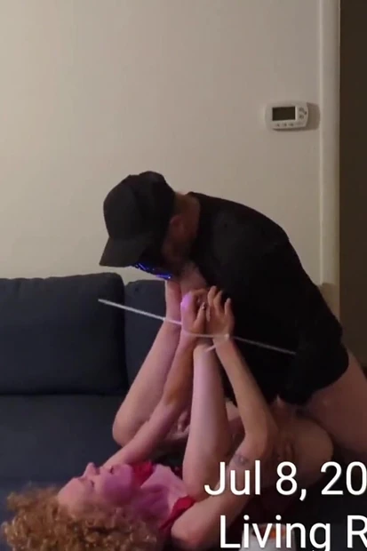 Sexy MILF Zip Tied and Creampied by Masked Man