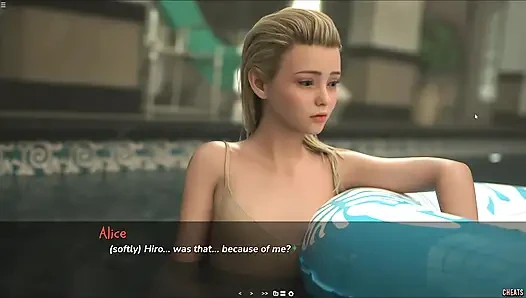 Memek alice si pacar mungil 18 tahun digosok sama kontol besar di kolam renang