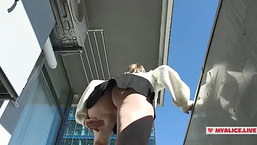 POV: No Panties Under My School Skirt, Bare Pussy - Public  Tease  For You
