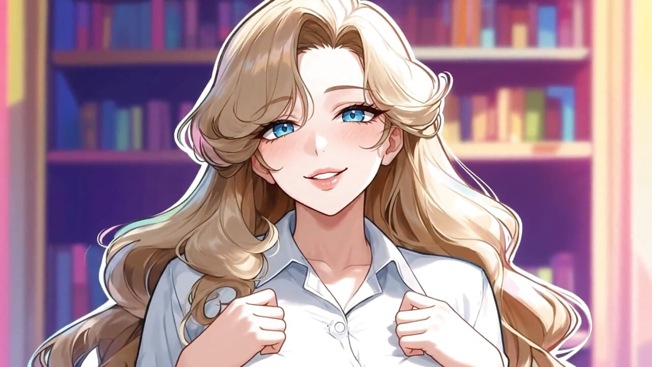 Étudiant obsédé baise la MILF de la bibliothèque - Défi héroïne masturbation - Ai hentai non censurée