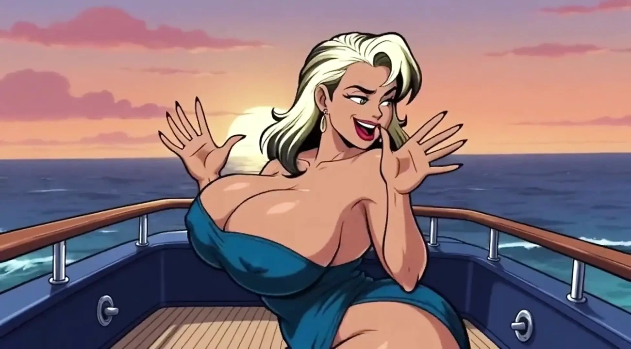 Ai 大胸部宝贝在船上