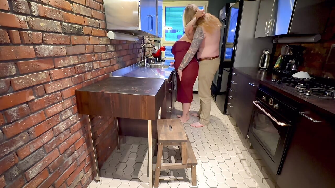 BBW Getting Dick in Kitchen