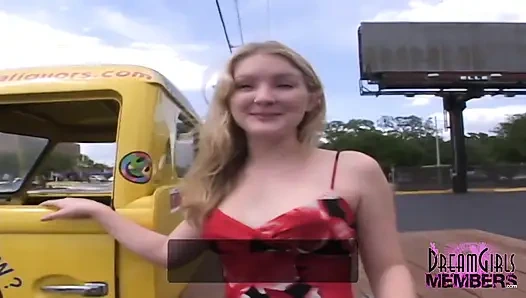 All Natural Cutie Bares All in Open Public Spots