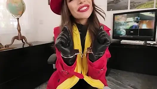 VRCosplayX April Olsen As Carmen Sandiego Has Always Been A Bad Girl But You Have Control Now Part 1