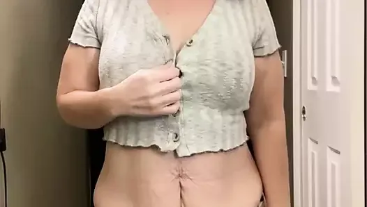 Cum on Ellie's Tits