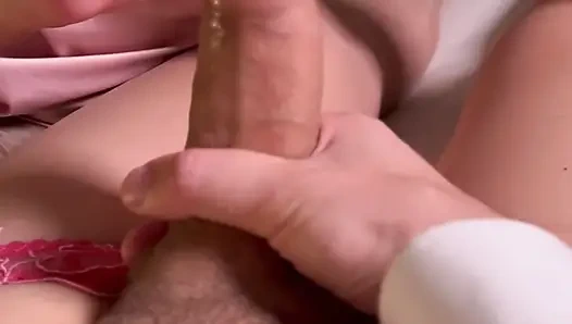 Mommy teasing sissy cock.