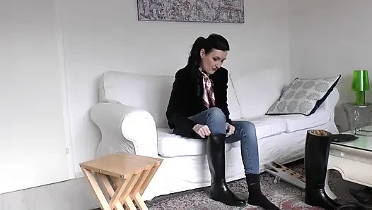 Boot Change and Smelling Black Socks POV, Lady Victoria Valente