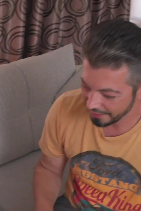 MILF sucks a huge cock then gets fucked as her boyfriend watches