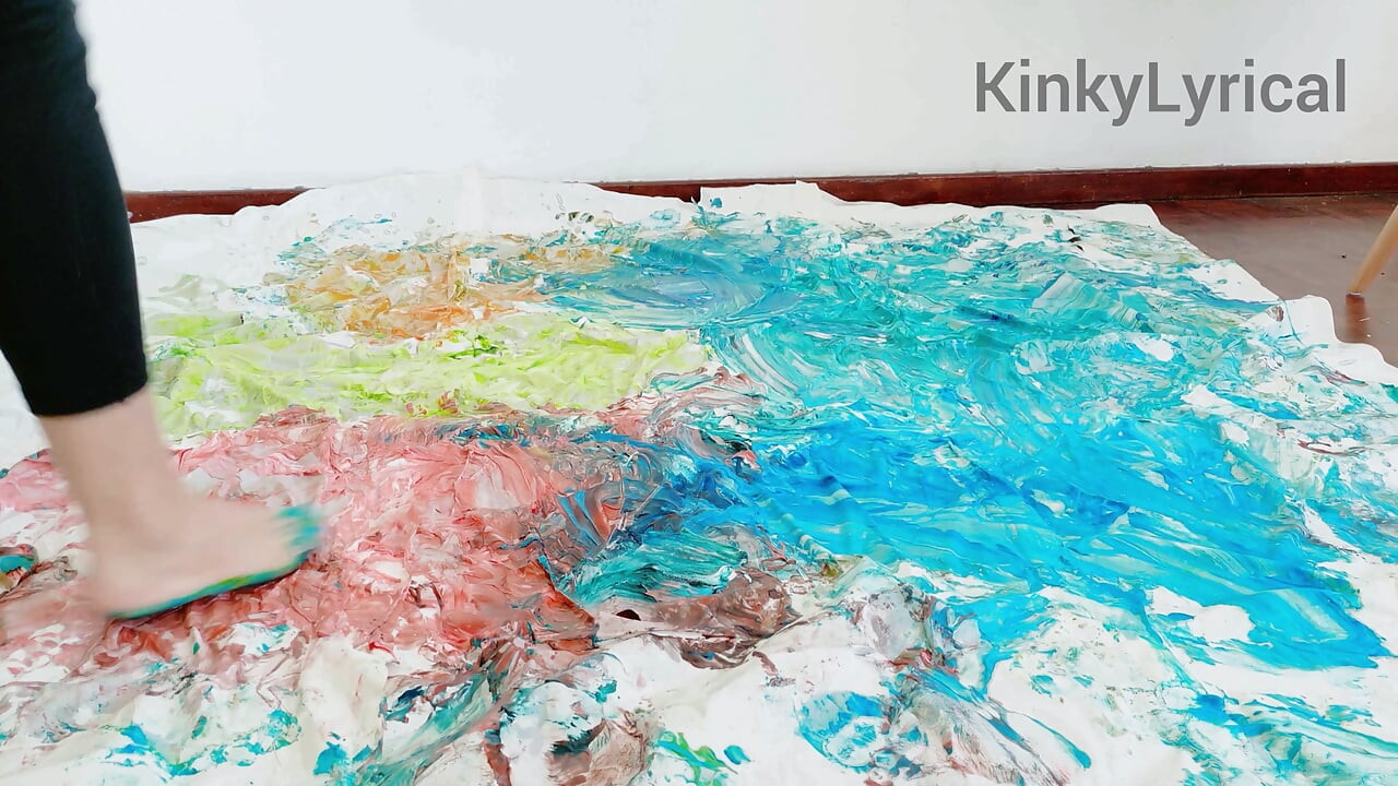 Foot Art - Painting with Feet