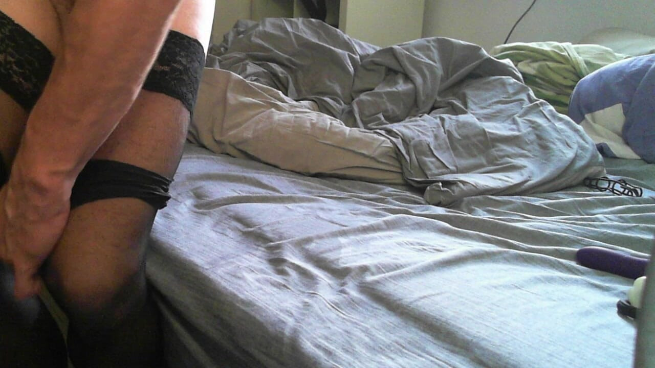 dwt crossdresser horney for dick in ass on bed