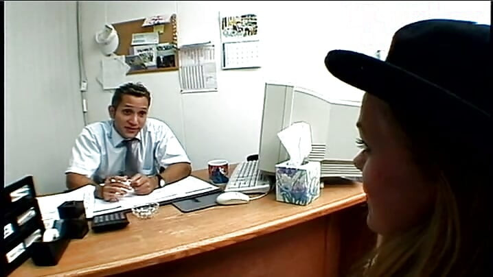 Busty Blonde Secretary Fucked Hard On Office Desk