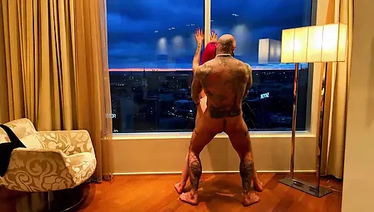 Luxury Penthouse Fuck - Masturbation, Window Fuck, Deepthroat & Cum Swap