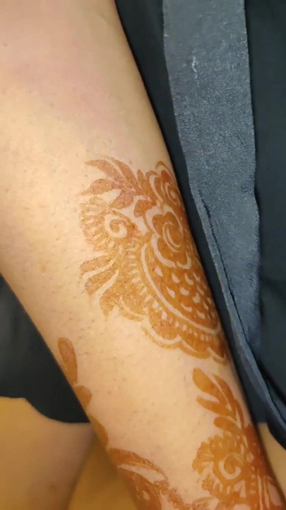 Stunning moment from "Black Top Mehndi Hand Bengali Wife Ride"