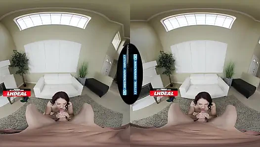 Ölümcül sert sanal gerçeklik - seksi latin güzel kıllı amından yüzüne fışkırtıyor